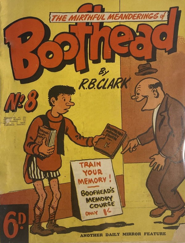 Boofhead (Invincible, 1944 series) #8 ([December 1948?]) —The Mirthful Meanderings of Boofhead