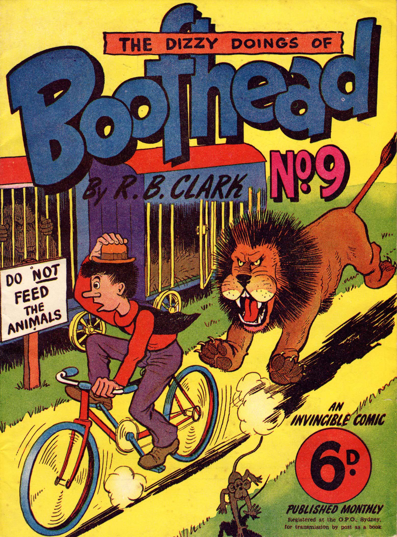 Boofhead (Invincible, 1944 series) #9 — The Dizzy Doings of Boofhead (April 1949)