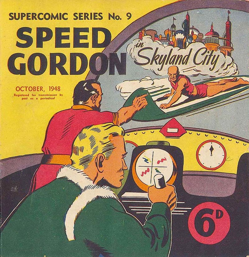 The Supercomic Series (Consolidated Press, 1948 series) #9 — Speed Gordon (October 1948)