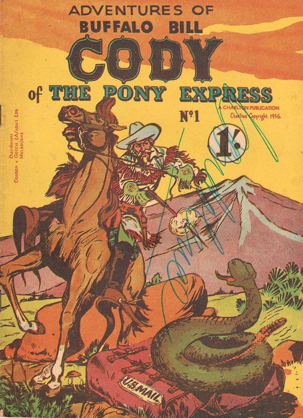 Adventures of Buffalo Bill Cody of the Pony Express (New Century, 1956 series) #1 (1956)