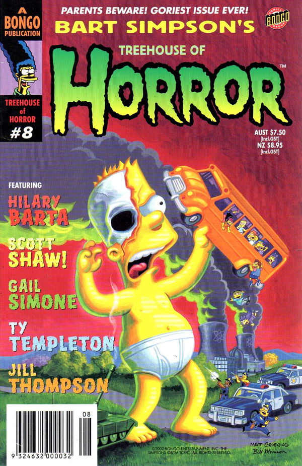 Bart Simpson's Treehouse of Horror (Otter Press, 1995? series) #8 (2002)