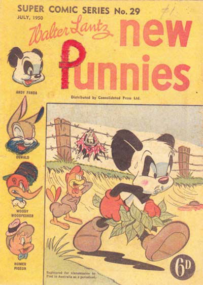 The Supercomic Series (Consolidated Press, 1948 series) #29 — Walter Lantz New Funnies (July 1950)