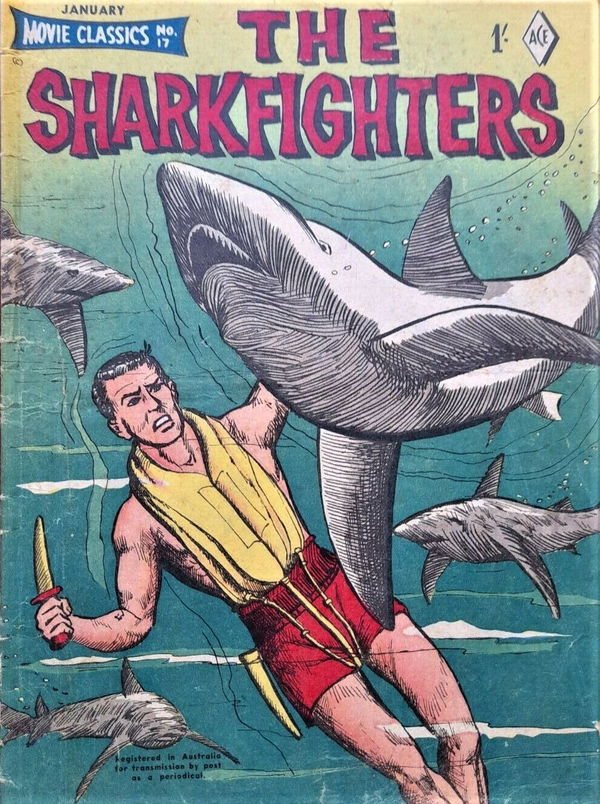 Movie Classics (Junior Readers, 1956 series) #17 (January 1958) —The Sharkfighters