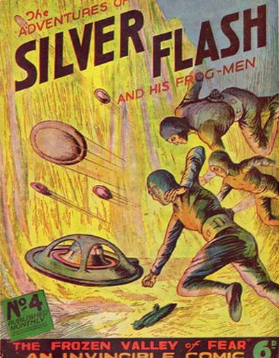 Silver Flash and His Frog-Men (Invincible, 1950 series) #4 — The Adventures of Silver Flash and His Frog-Men ([September 1950?])
