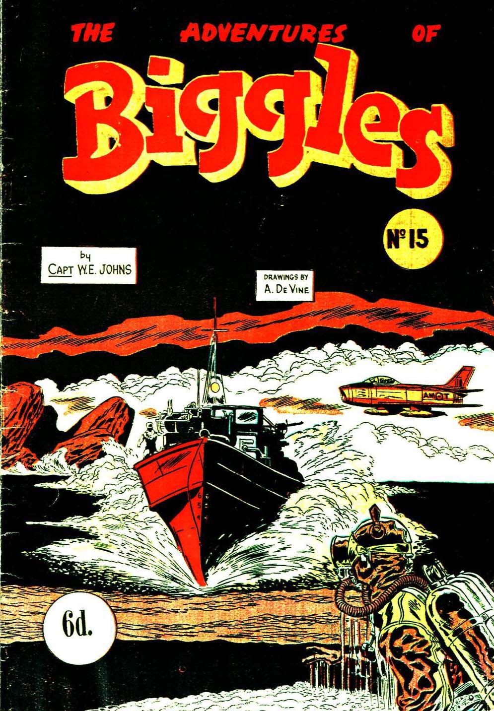 The Adventures of Biggles (Action Comics, 1953 series) #15 ([1954])