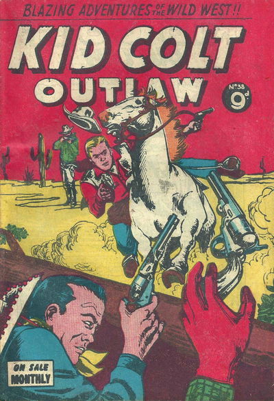 Kid Colt Outlaw (Transport, 1952 series) #38 [March 1955?]