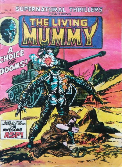 Supernatural Thrillers (Yaffa/Page, 1978 series) #4 — Supernatural Thrillers Featuring The Living Mummy (February 1981)