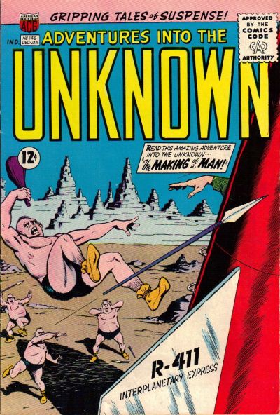 Adventures into the Unknown (ACG, 1948 series) #145 (December 1963-January 1964)