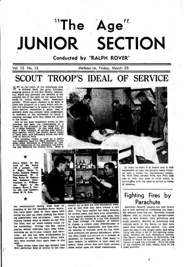 The Age Junior Section (Unknown, 1937? series) v12#13 (29 March 1940)
