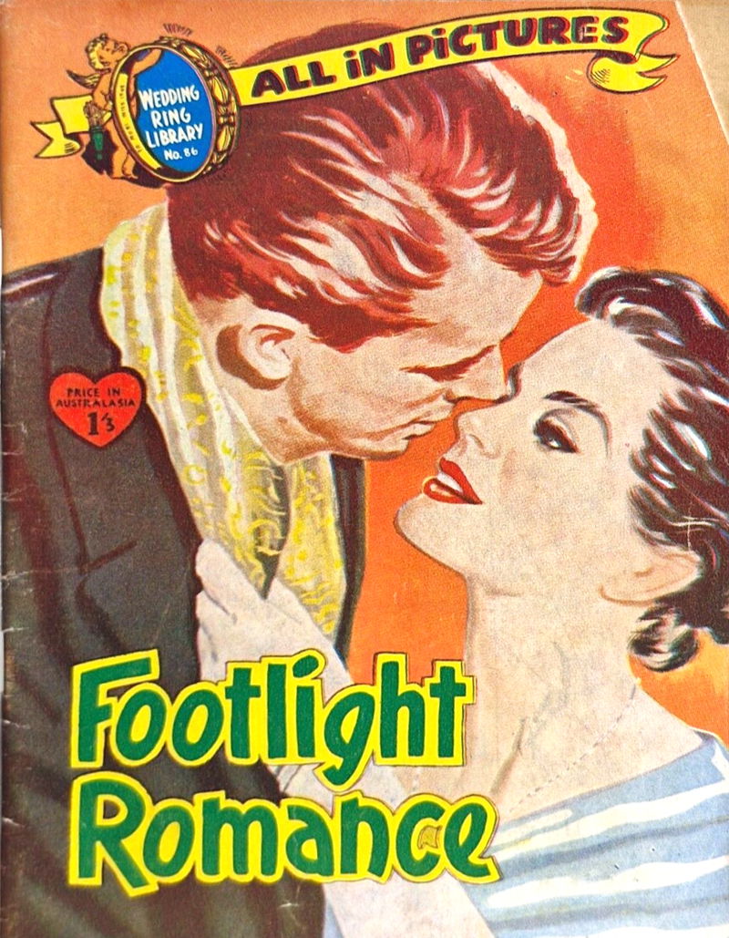Wedding Ring Library (Jubilee, 1958? series) #86 — Footlight Romance ([July 1959?])