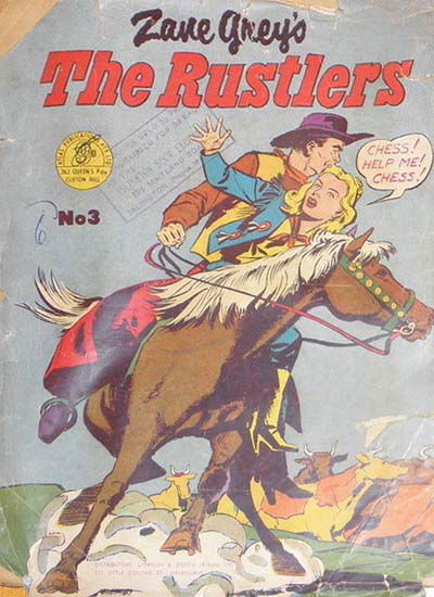 Zane Grey's (Atlas, 1955 series) #3 — The Rustlers October 1953