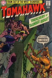 Tomahawk (DC, 1950 series)  #129 (July-August 1970) — Treachery at Thunder Ridge!