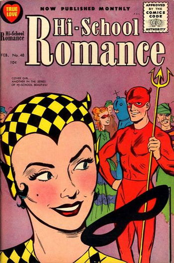 "Cover Girl... Another in the series of Hi-School Beauties."