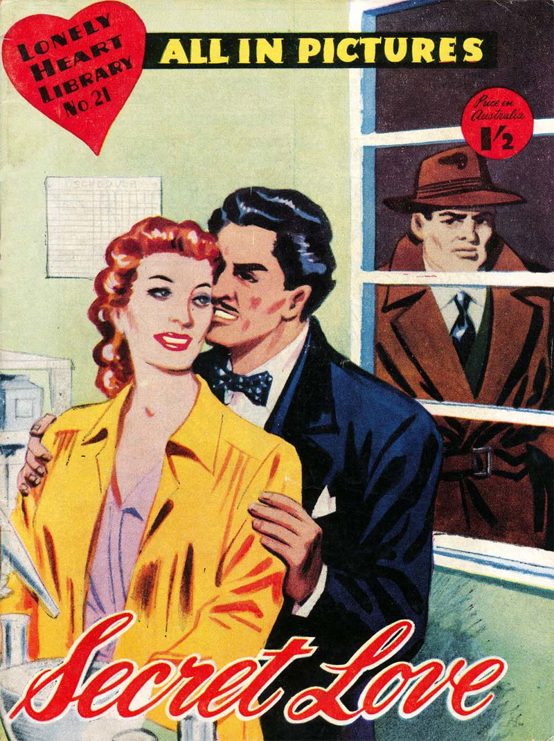 Lonely Heart Library (Blue Diamond, 1955 series) #21 — Secret Love ([1957?])