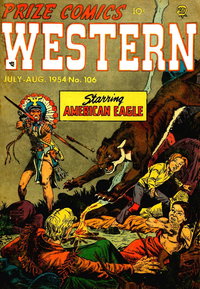 Prize Comics Western (Prize, 1948 series)  v13#3 (106) (July-August 1954)
