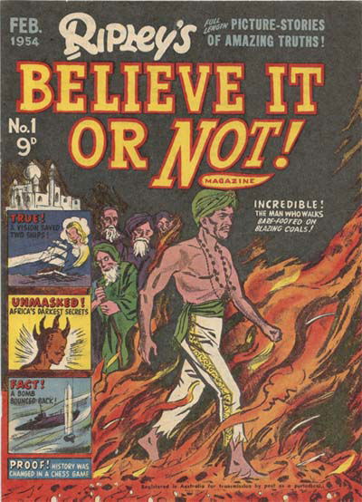 Ripley's Believe It or Not! Magazine (ANL, 1954 series) #1 (February 1954)