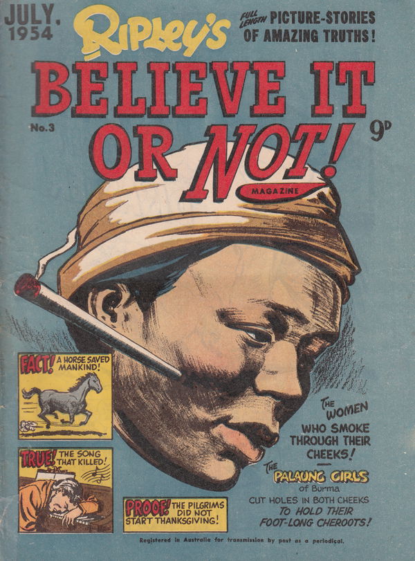 Ripley's Believe It or Not! Magazine (ANL, 1954 series) #3 (July 1954)