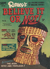 Ripley's Believe It or Not! Magazine (ANL, 1954 series) #4 September 1954