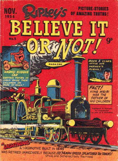 Ripley's Believe It or Not! Magazine  #5 (November 1954)