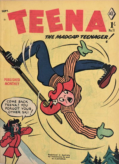 Teena The Madcap Teenager! (Junior Readers, 1956 series) #11 September 1957