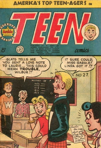 Teen Comics (HJ Edwards, 1952 series) #27 ([August 1954?])
