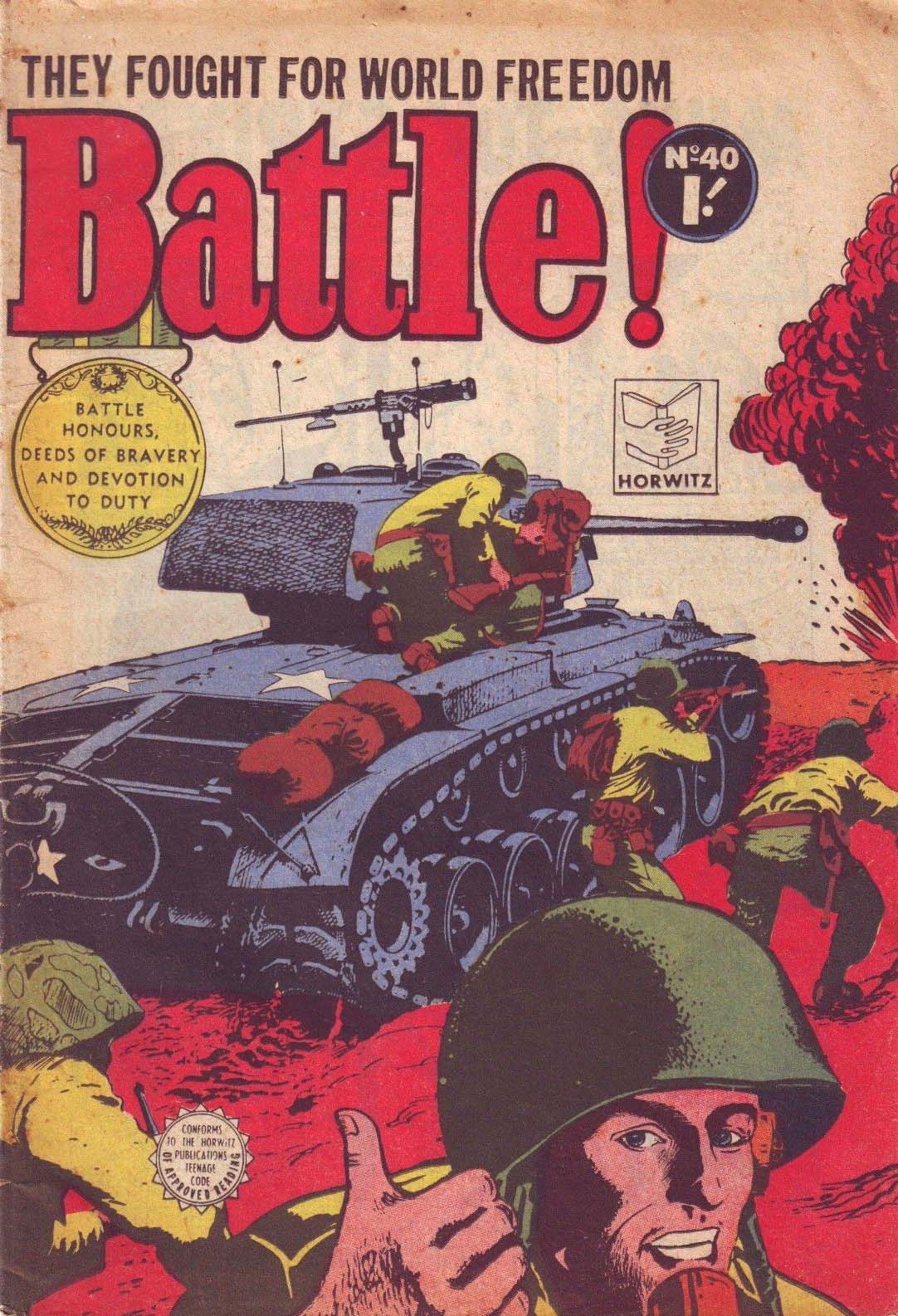 Battle! (Horwitz, 1955 series) #40 ([October 1956?])