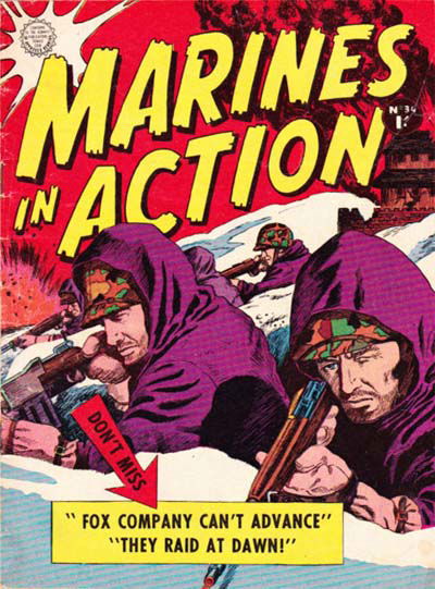 Marines in Action (Horwitz, 1954 series) #34 ([March 1958?])