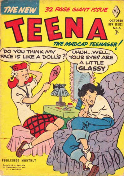 Teena The Madcap Teenager! (Junior Readers, 1956 series) #3 (October 1956)