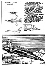 Johnny Galaxy and the Space Patrol (Sport Magazine, 1968 series) #4 — Republic F-105 (Thunderchief) (page 1)