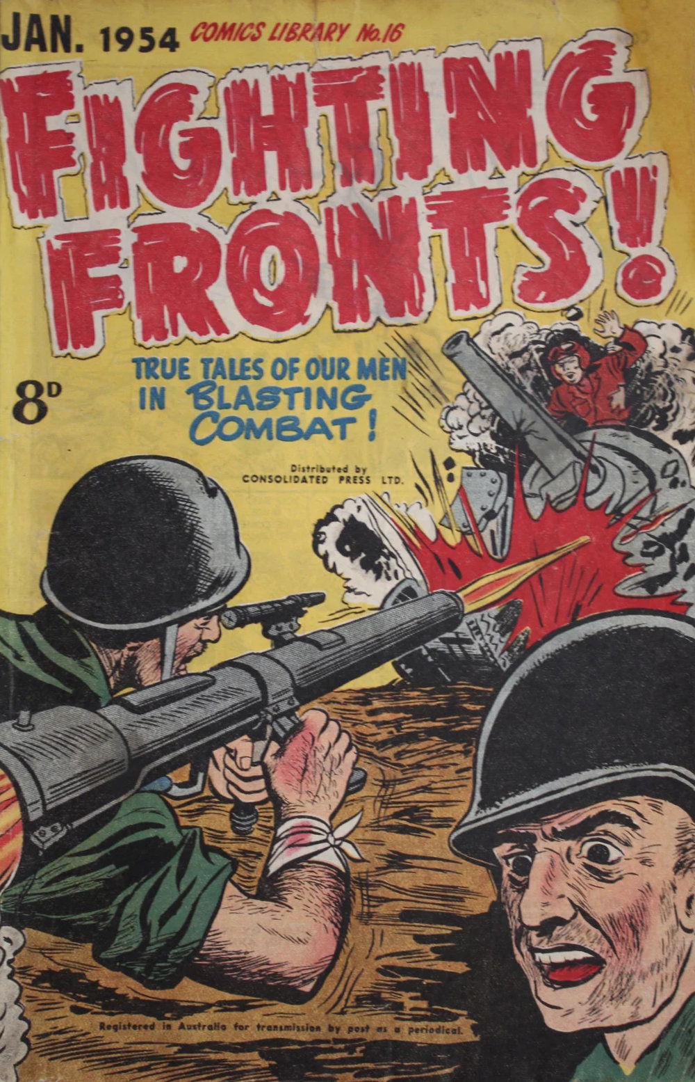 Comics Library (Red Circle, 1952 series) #16 — Fighting Fronts! (January 1954)