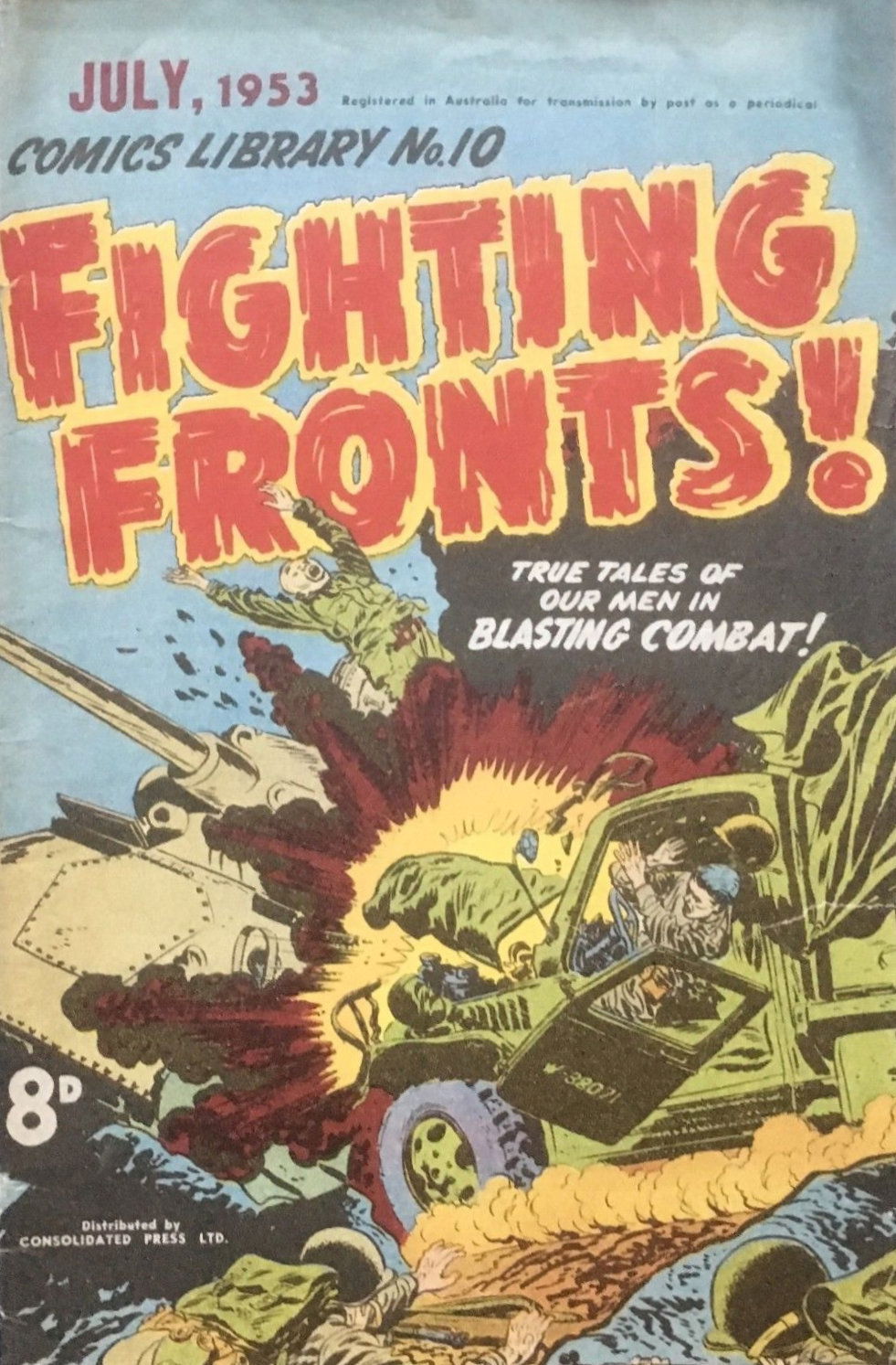 Comics Library (Red Circle, 1952 series) #10 — Fighting Fronts! (July 1953)