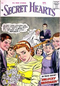 Secret Hearts (DC, 1949 series) #38 — Unlucky Bridesmaid!