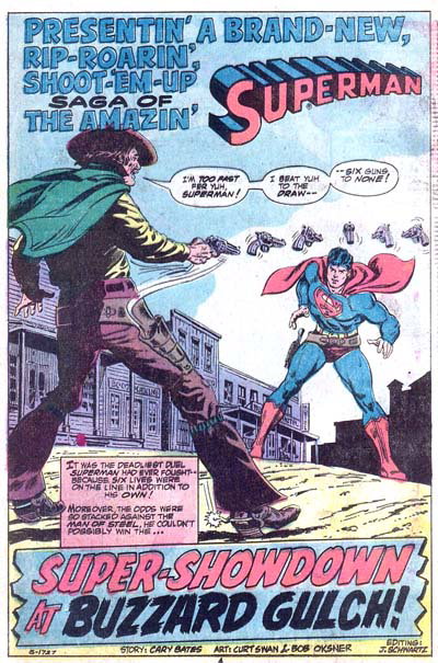 Super-Showdown at Buzzard Gulch! (<span class="fw-500">Superman</span>  #278 (August 1974)), page 1