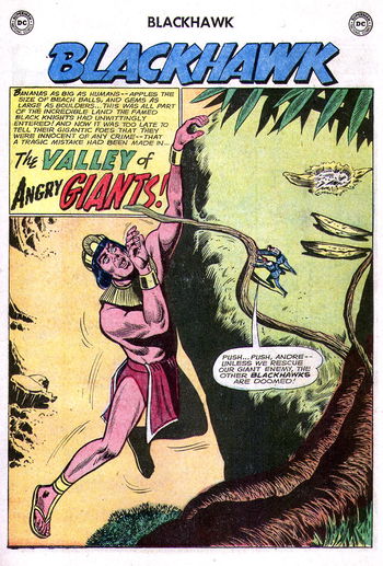 Blackhawk (DC, 1957 series) #193 — The Valley of Angry Giants (page 1)