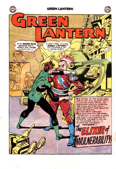 The Elixer of Invulnerability! (<span class="fw-500">Green Lantern</span>  #38 (July 1965)), page 1