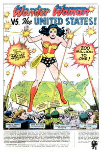 Wonder Woman vs. the United States! (<span class="fw-500">Wonder Woman</span>  #224 (June-July 1976)), page 1