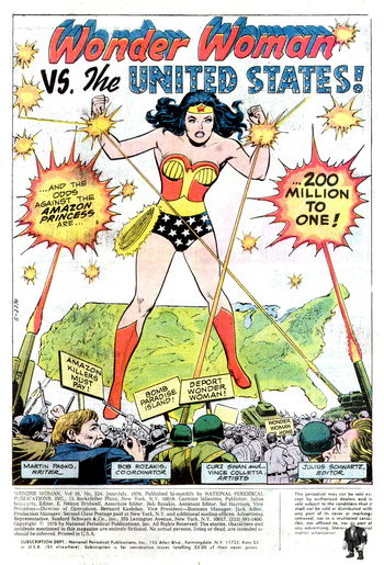 Wonder Woman (DC, 1942 series) #224 — Wonder Woman vs. the United States! (page 1)