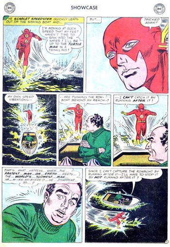 Showcase (DC, 1956 series) #4 — Mystery of the Human Thunderbolt! (page 11)