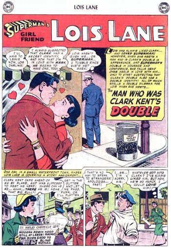 Superman's Girl Friend, Lois Lane (DC, 1958 series) #3 — The Man Who Was Clark Kent's Double (page 1)
