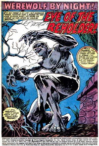 Eye of the Beholder! (<span class="fw-500">Werewolf by Night</span>  #1 (September 1972)), page 1