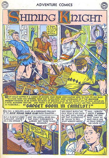 Adventure Comics (DC, 1938 series) #165 — Gadget Boom in Camelot! (page 1)