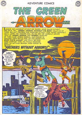 Adventure Comics (DC, 1938 series) #165 — Archers Without Arrows (page 1)