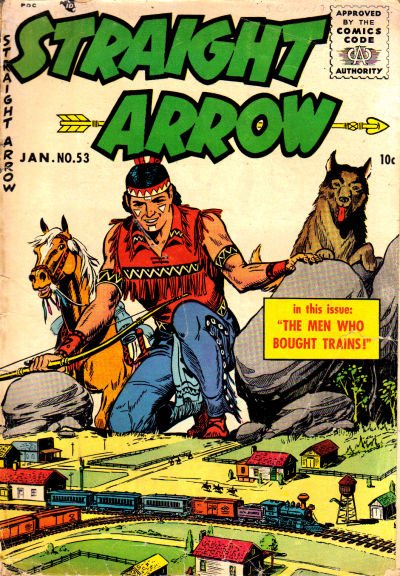 Straight Arrow (Magazine Enterprises, 1950 series) #53 (January 1956)