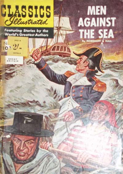 Classics Illustrated (Thorpe & Porter, 1951 series) #103 [HRN 123] (195-) — Men Against the Sea ([195-?])