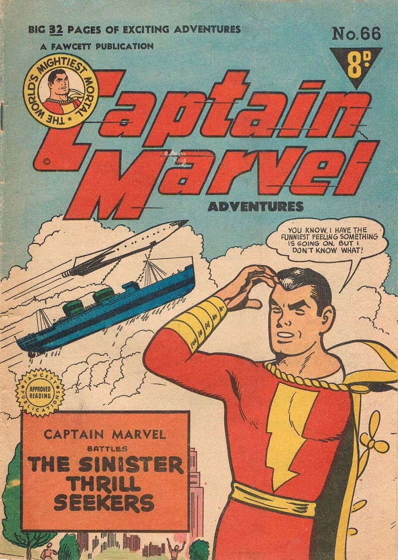 Captain Marvel Adventures (Cleland, 1949 series) #66 ([1952?])