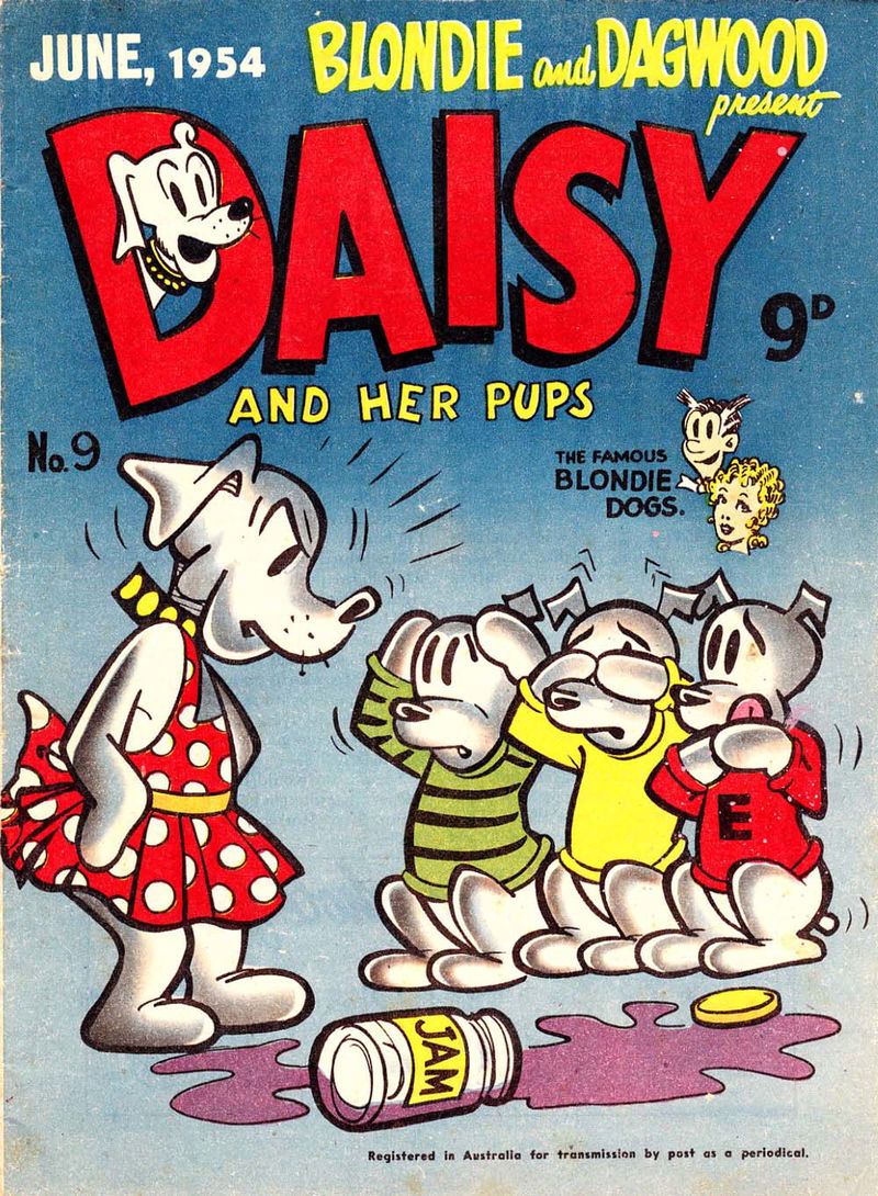 Blondie and Dagwood Present Daisy and Her Pups (ANL, 1953 series) #9 (June 1954)