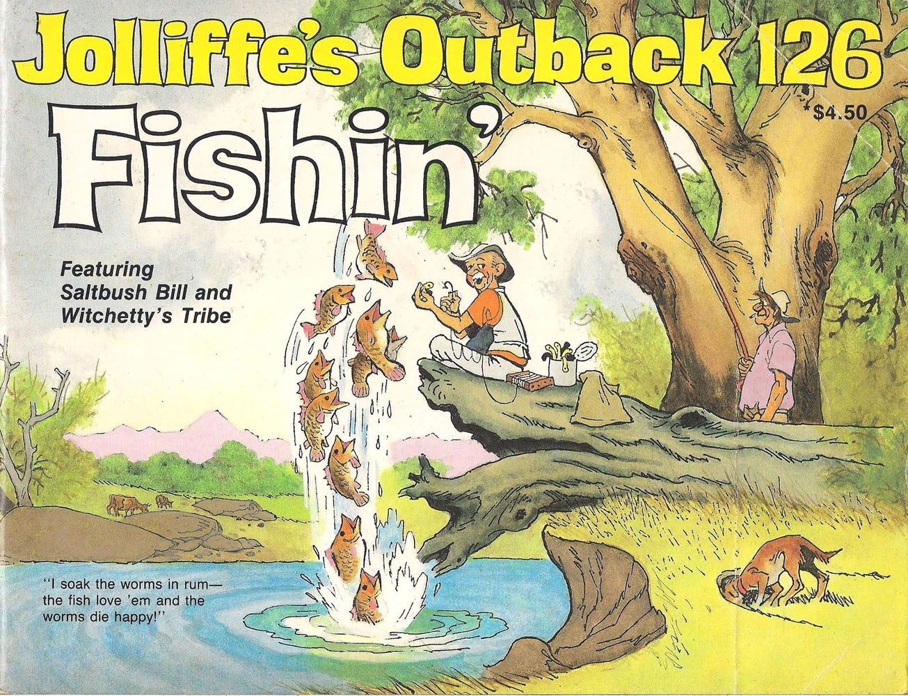 Jolliffe's Outback Cartoons & Australiana (Jolliffe, 1979? series) #126 — Fishin' (November 1991)