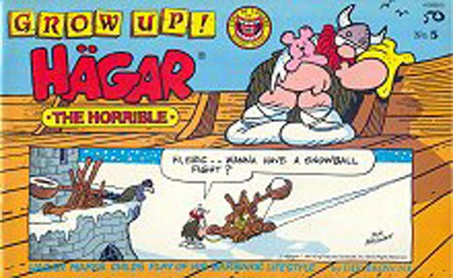 Hägar the Horrible (Budget Books, 1985? series) #5 — Grow Up! Hägar the Horrible ([June 1986?])