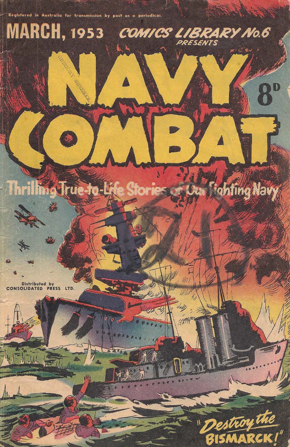 Comics Library (Red Circle, 1952 series) #6 — Navy Combat (March 1953)