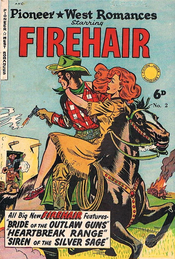 Firehair Comics (HJ Edwards, 1950? series) #2 ([September 1950?]) —Pioneer West Romances Starring Firehair